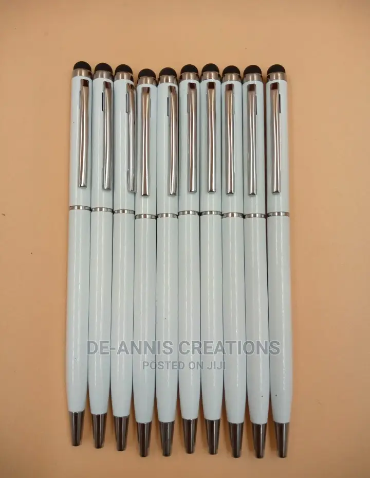 White Branded Stylus Pens