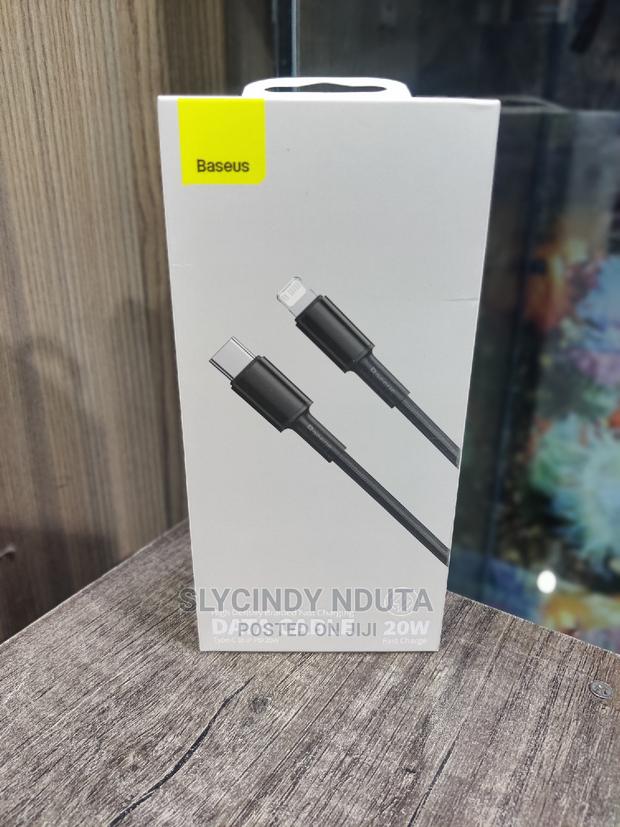 Baseus Type C to IP PD 20W Data Cable(1M)Black
