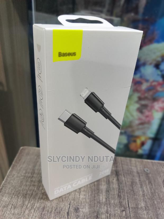Baseus Type C to IP PD 20W Data Cable(1M)Black - thumbnail 2