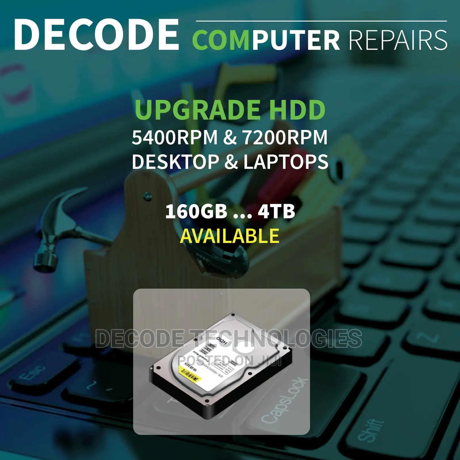 Computer Harddisk(Hdd) Upgrades