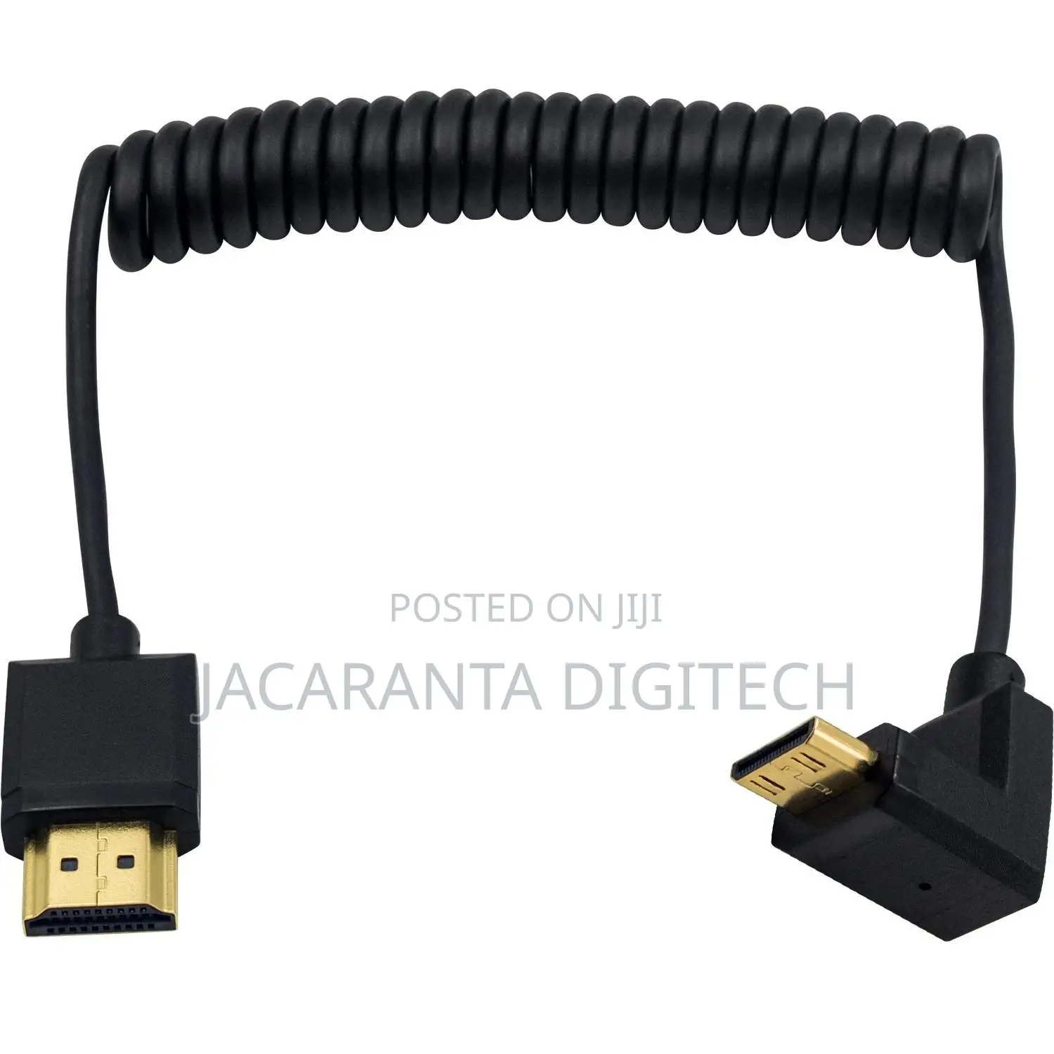 HDMI to HDMI Mini Coiled 90 Degree Cable