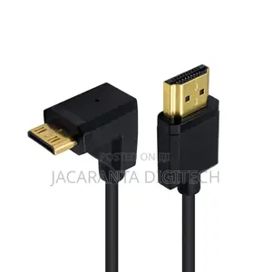 HDMI to HDMI Mini Coiled 90 Degree Cable