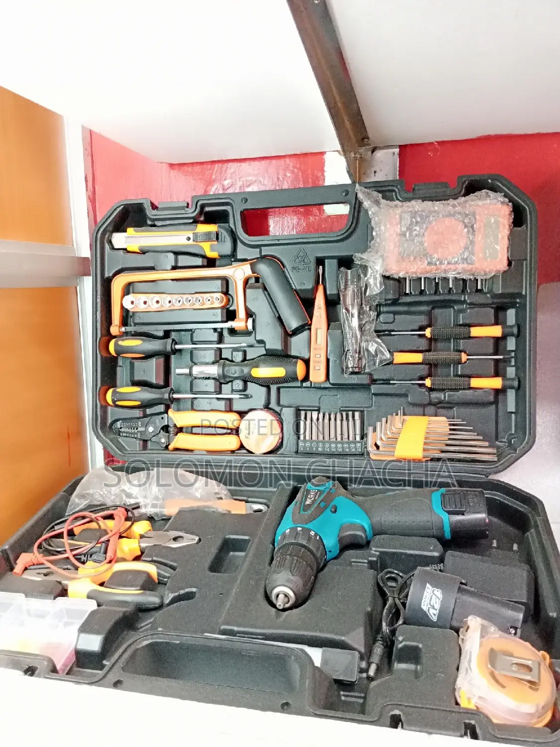 Dera 12V DC Drill Kit and Different Tools