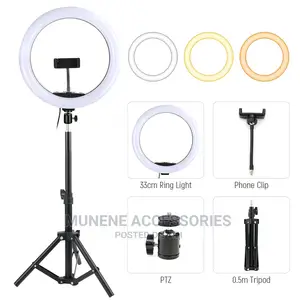 13inch Ring Light With 2.1M Tripod 3 Mode Dimmerble Light