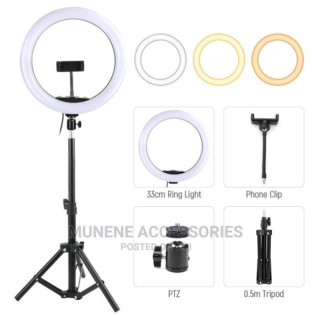 13inch Ring Light With 2.1M Tripod 3 Mode Dimmerble Light - thumbnail 2