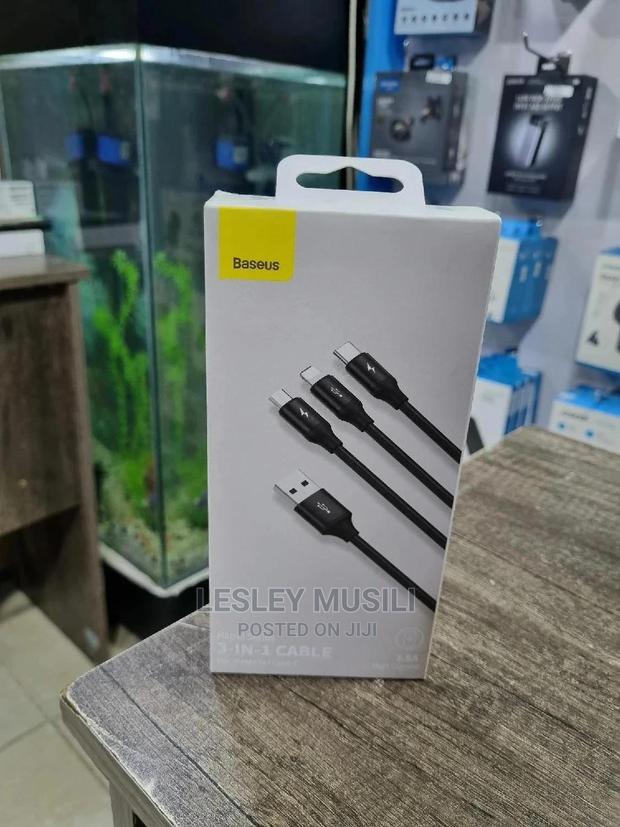 Baseus 3 in 1 Charging Cable.(iPhone,Micro and Type C)