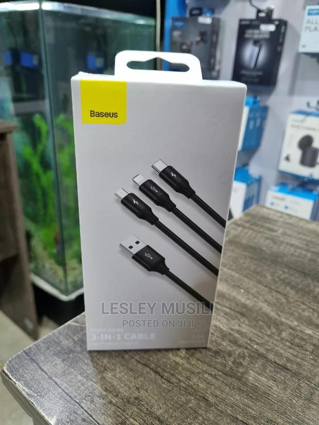 Baseus 3 in 1 Charging Cable.(iPhone,Micro and Type C) - thumbnail 2