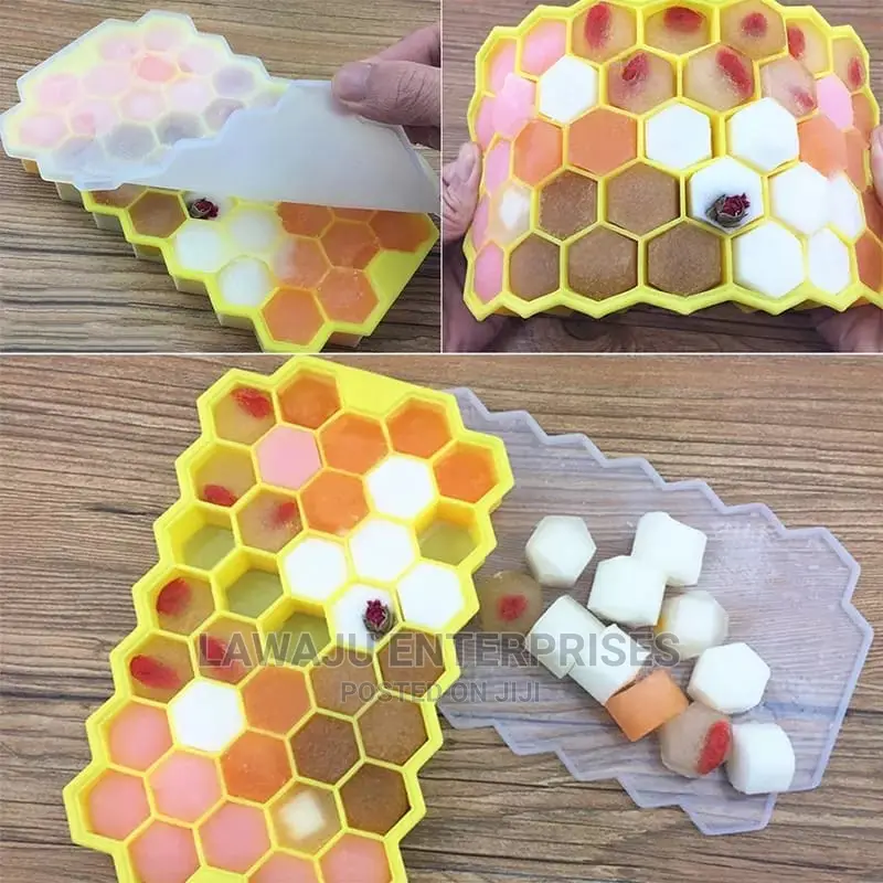 Silicon Ice Cube Maker (37cubes) With Lid