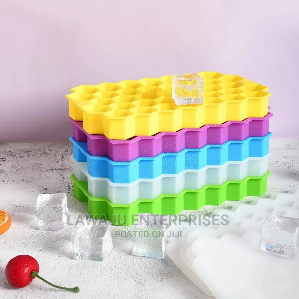 Silicon Ice Cube Maker (37cubes) With Lid