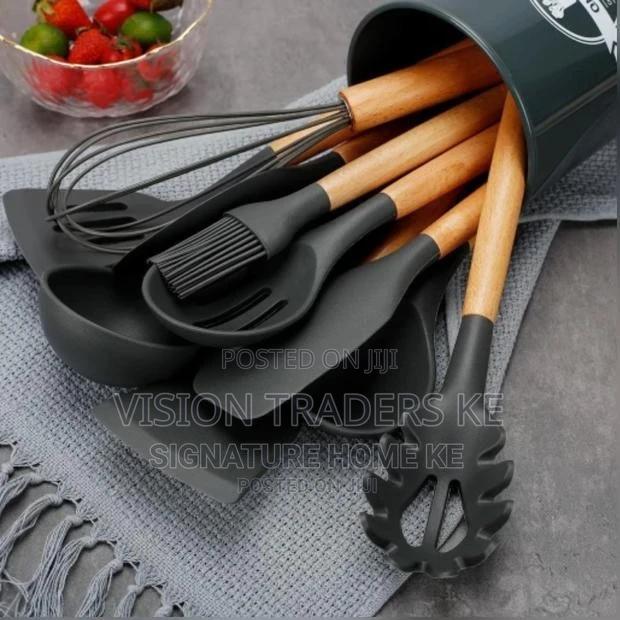 Grey Silicone Spoon