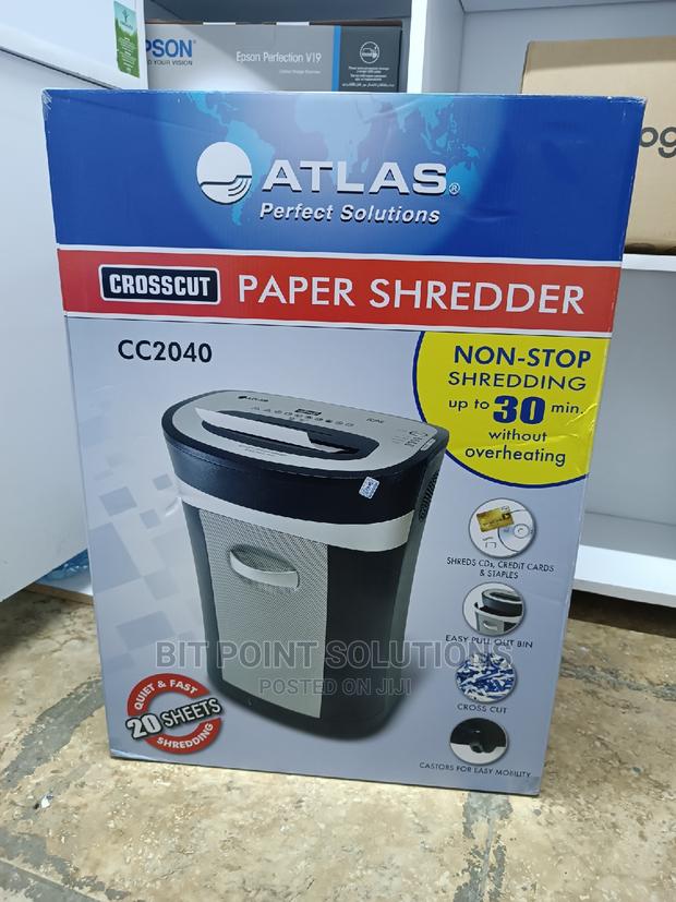 20 Sheets Shredder Atlas Paper Shredder Cc2040 Now Available - main view