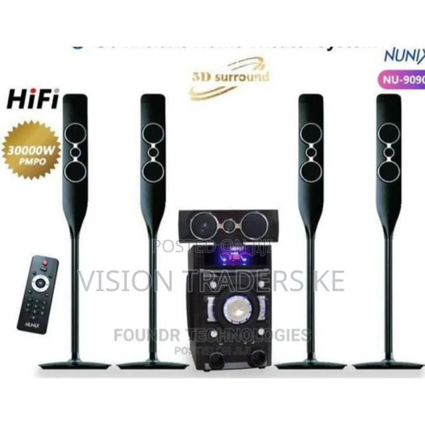 Nunix 5.1 Deluxe Home Theatre System-Bass Sound Tall Boy