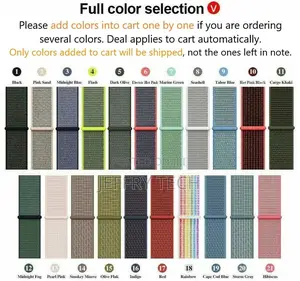 Woven Nylon Band for Iwatch Series 4/3/2/1 38/42/40/44mm