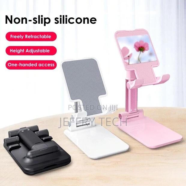 Adjustable Cell Phone Tablet Stand Desktop Holder Mount Mobi - thumbnail 2