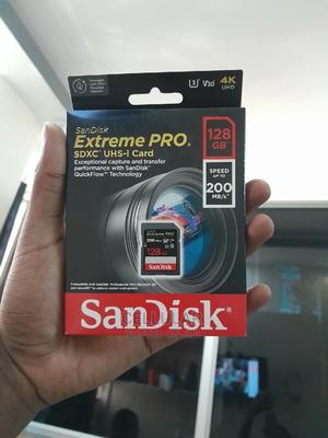 Sandisk 128GB Extreme Pro SDCX Card.