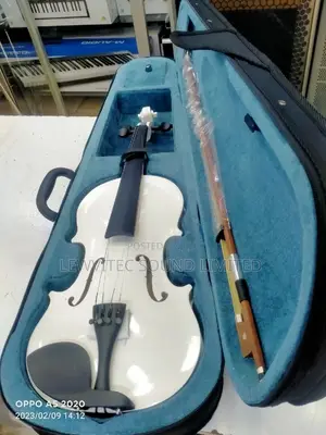 White Full Size Violin