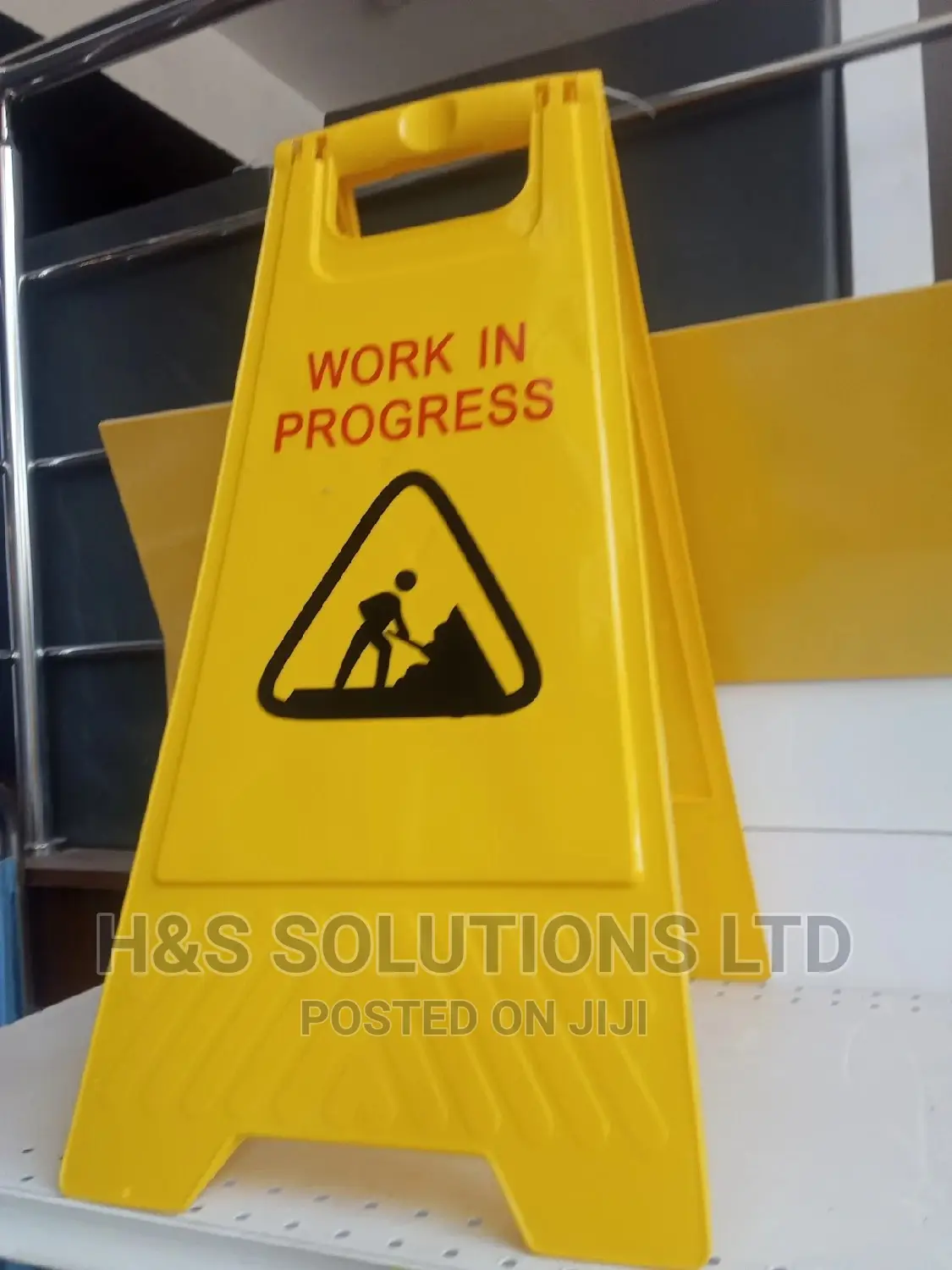 Work In Progress Caution Sign