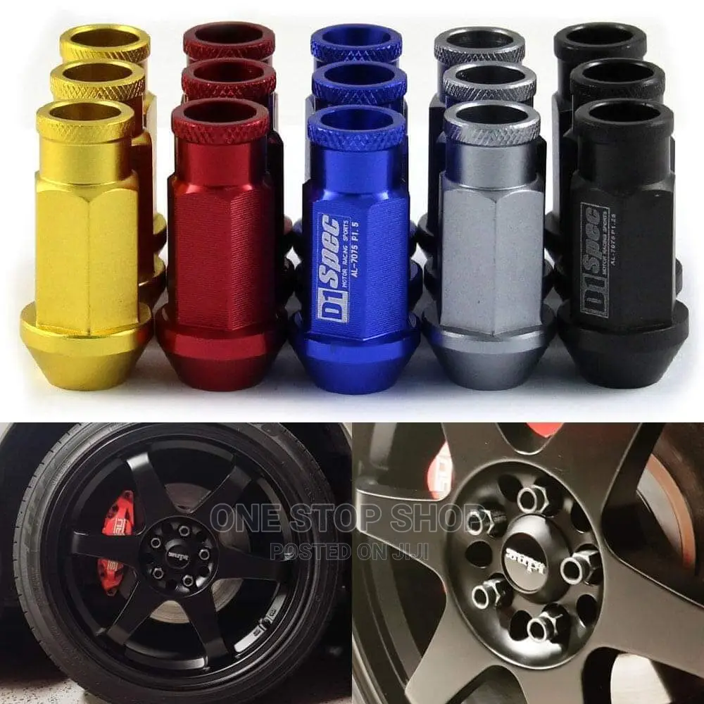 Block Racing Sport Rim Nuts