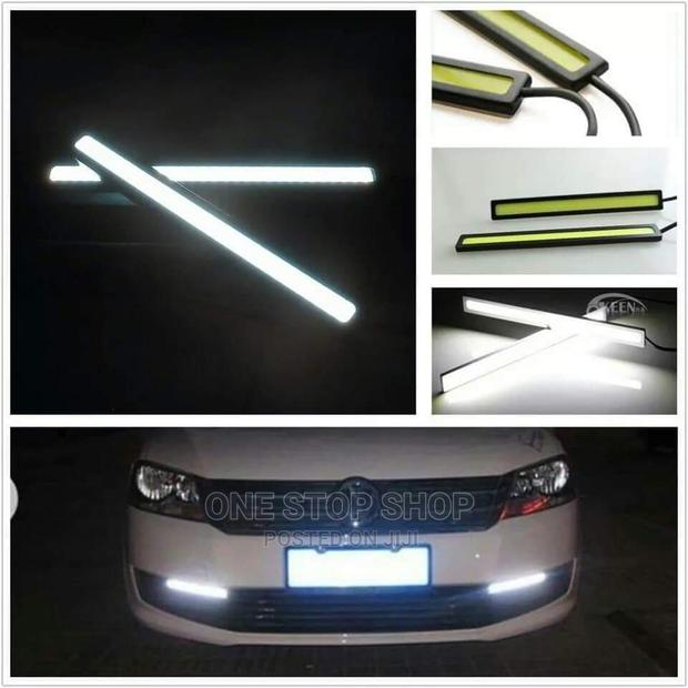 2pcs White 12v LED Strip DRL Lights - main view