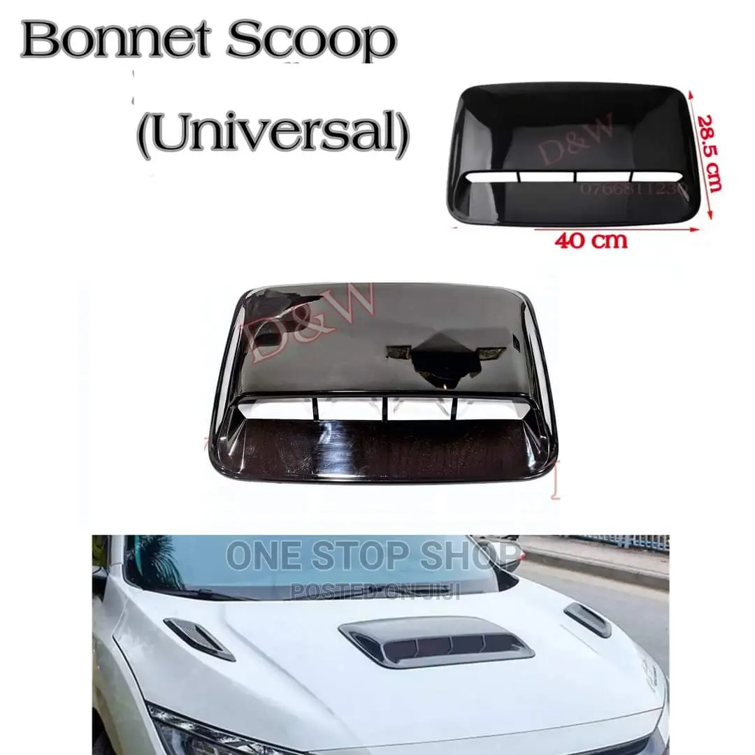 Universal Fit Plastic Black Bonnet Scoop.