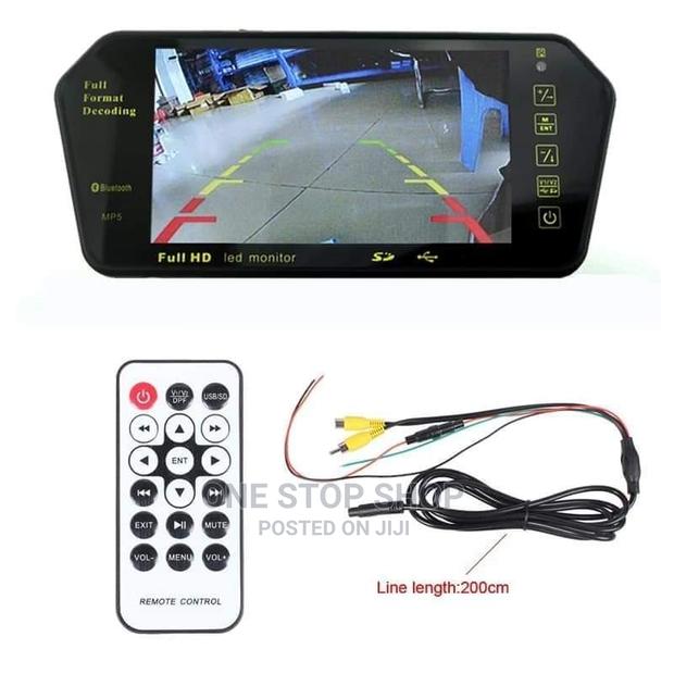 Touch Screen 7" Bluetooth Rearview Mirror Screen - thumbnail 3