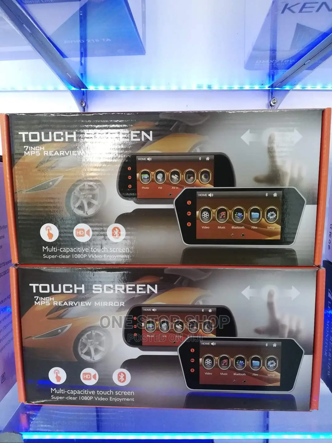 Touch Screen 7" Bluetooth Rearview Mirror Screen