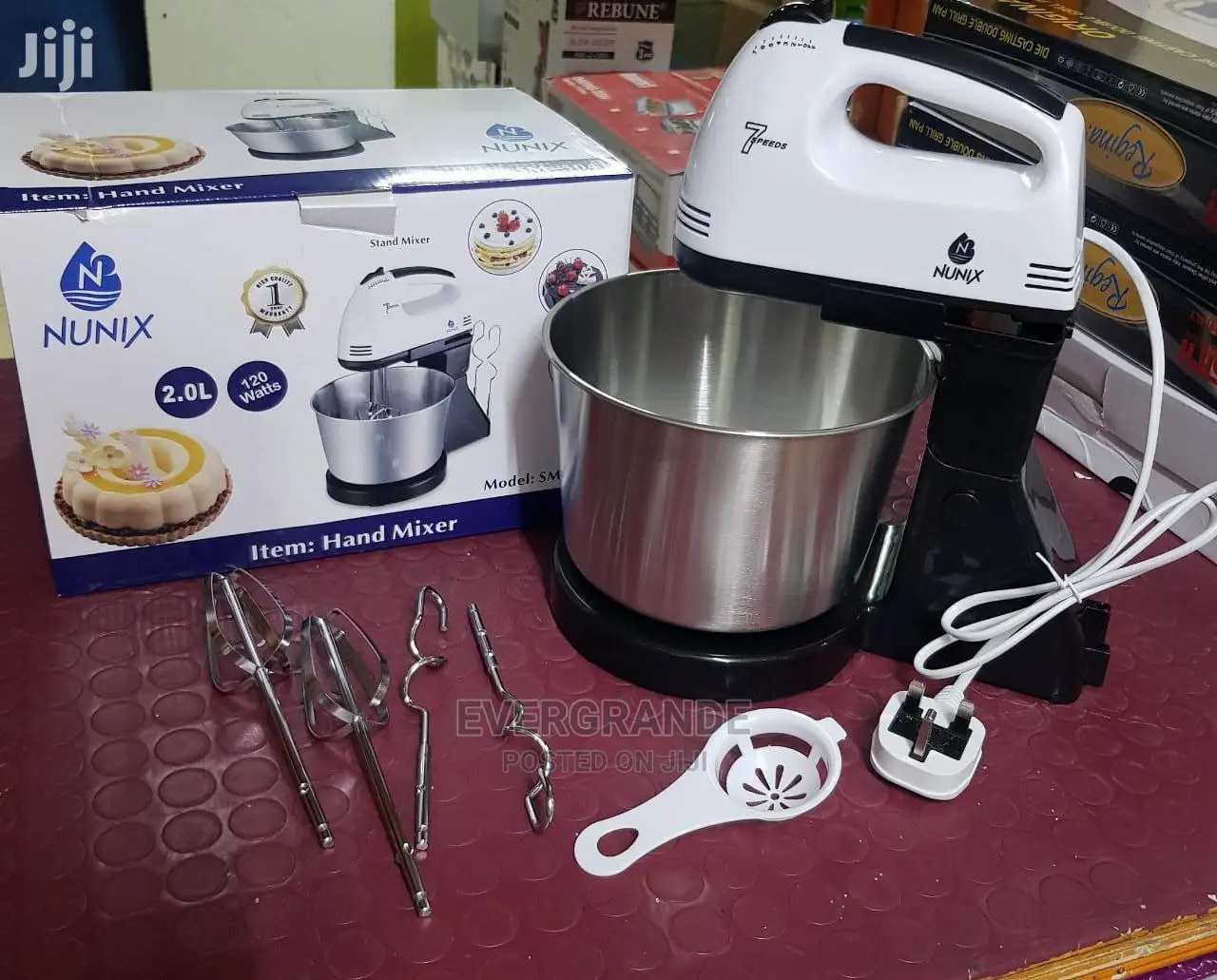 Electric Hand Mixer With Bowl