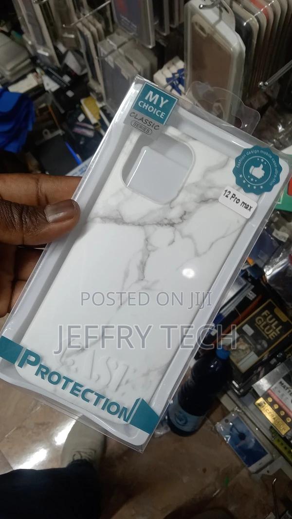 White Marble iPhone 12 Pro Max Clip Case - thumbnail 3