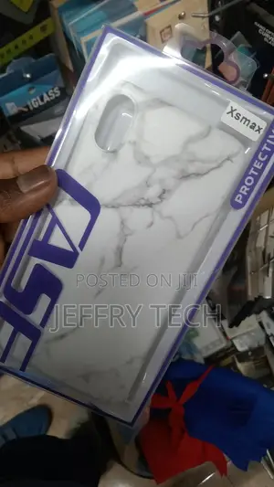 White Marble iPhone XS Max Hybrid Case