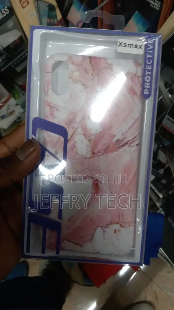 Satin Marble iPhone XS Max Hybrid Case (Make From Design)
