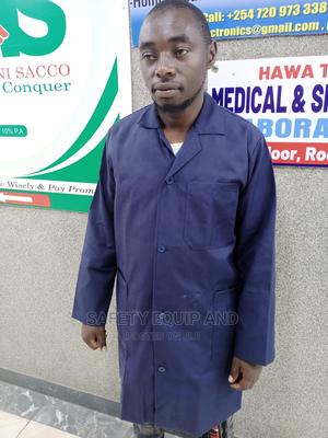 Navy Blue Plain Dustcoats - thumbnail 2