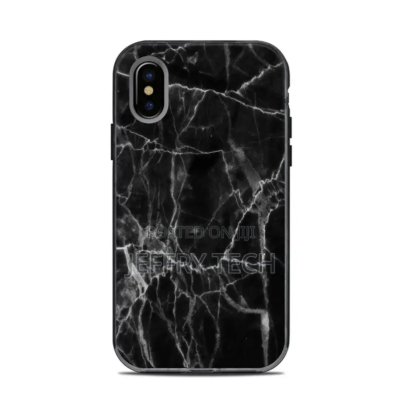 Black Marble iPhone X Next Case Skin