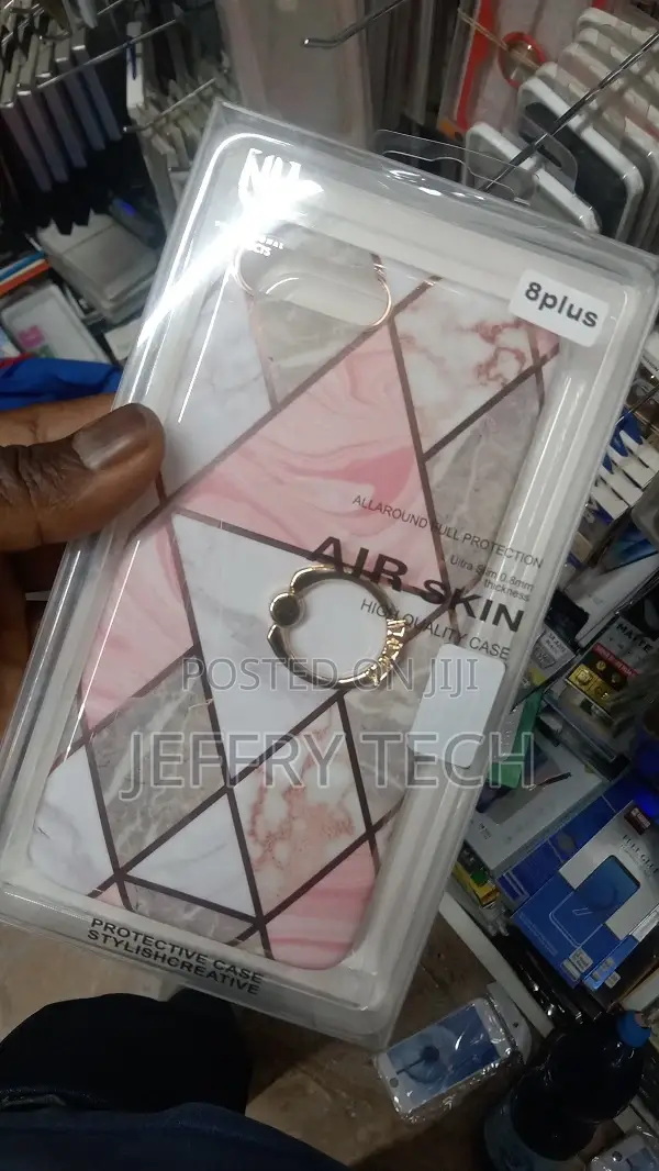 White Marble Ring iPhone 8 Plus Next Case Skin