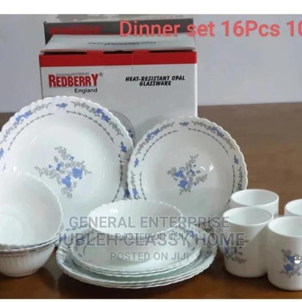 16pc Plain White Dinner Set at 2400/=