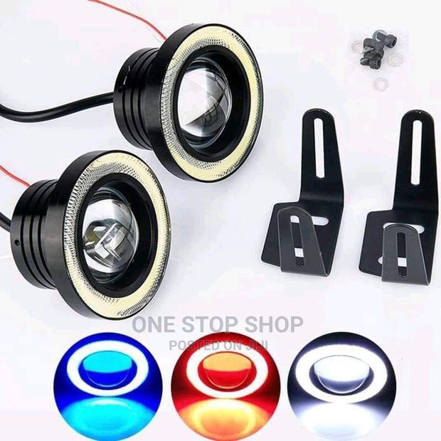 White,Red,Blue 3/3.5" Angel Fog Angel Lights