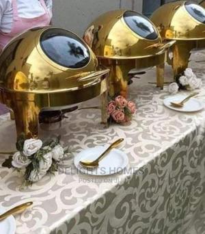 Executive Gold Round Roll Tops Chaffing Dishes Set* - thumbnail 2