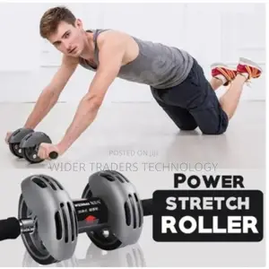 Revoflex Xtreme Exercise Roller Tummy Abs Body Fitness Black