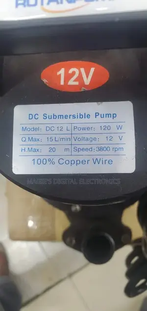 Solar Pump 20m 12v