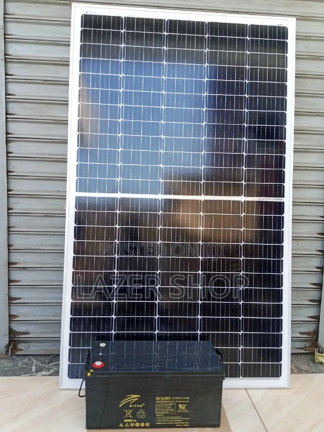 250w Panel,12v200ah Battery