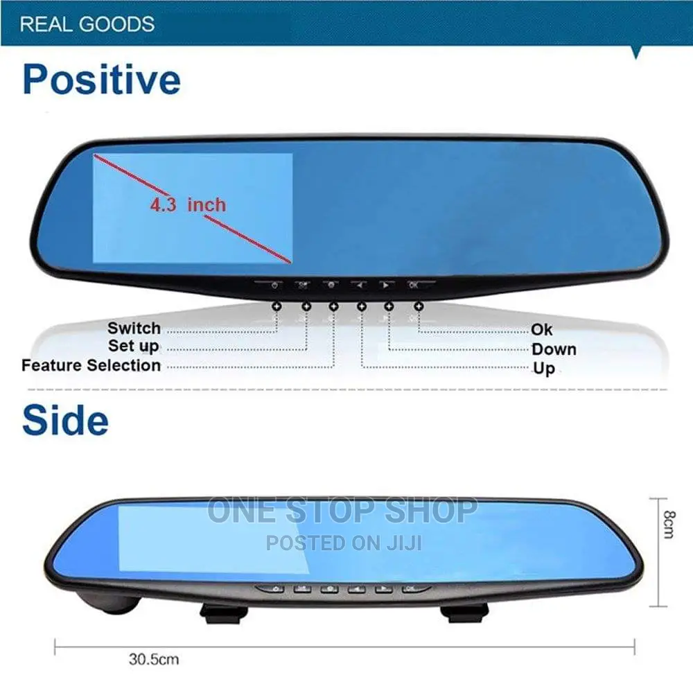 Reaview Screen With Rear and Front Camera