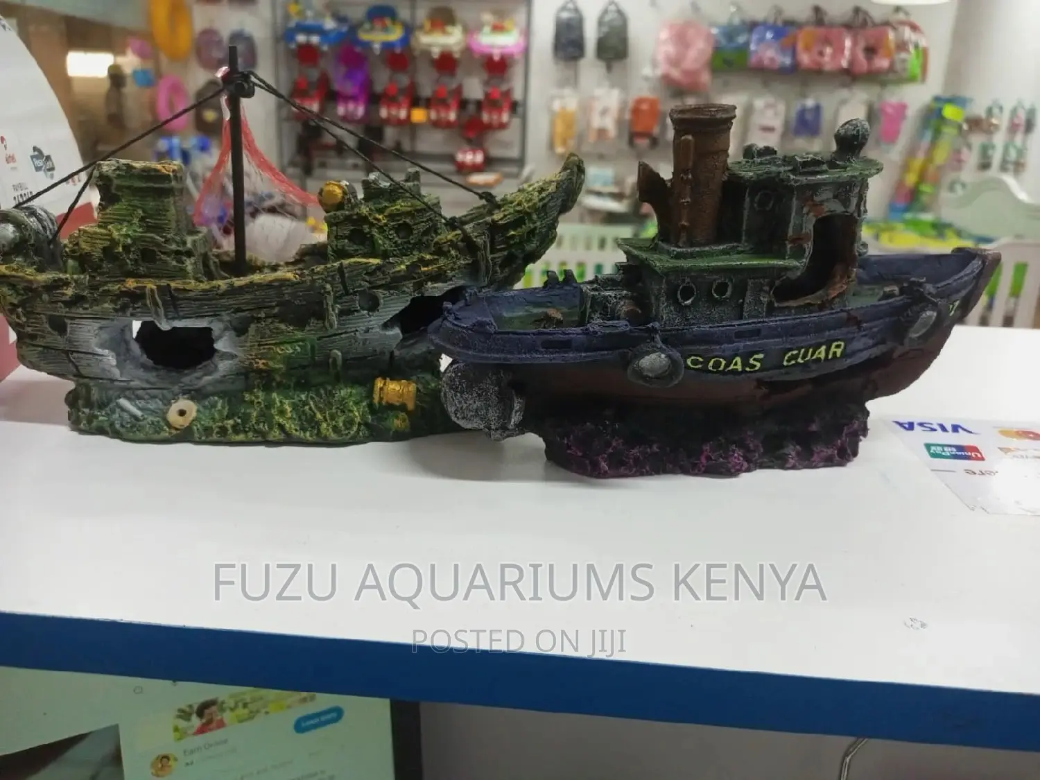 Aquarium Ship Decor