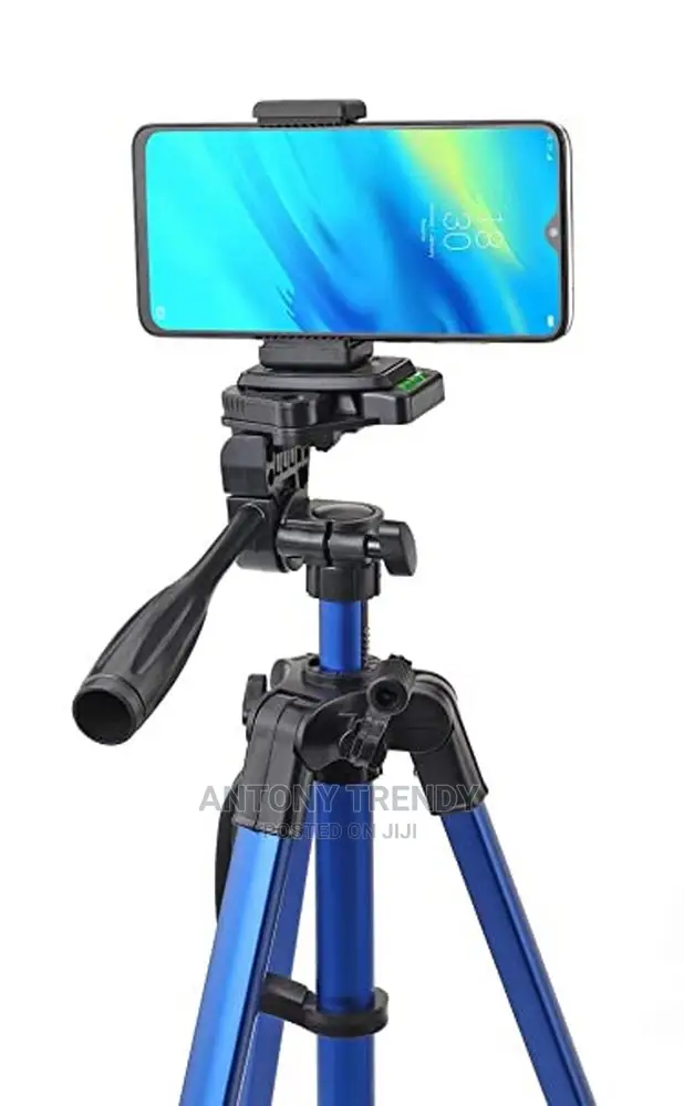 Black Mobile and Camera 3366 Aluminium Tripod, Size: Medium