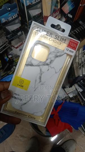 Satin White - Marble iPhone 13 Mini Case - thumbnail 2