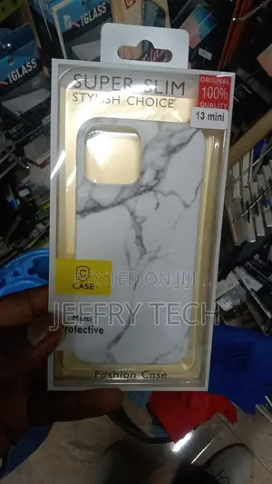 Satin White - Marble iPhone 13 Mini Case