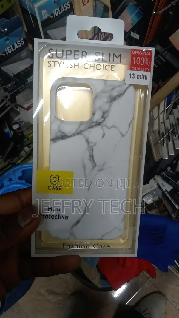 Satin White - Marble iPhone 13 Mini Case