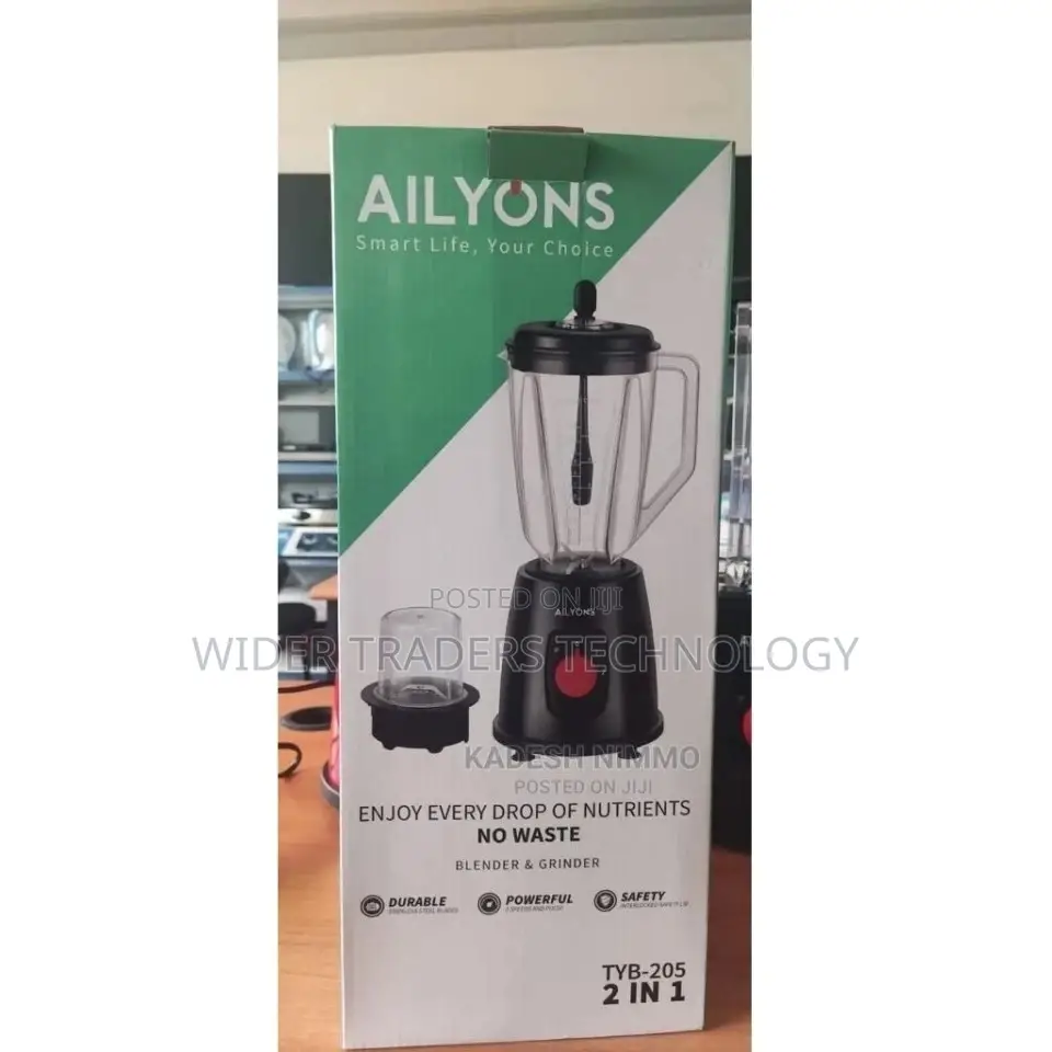 2 in 1 Ailyons Blender Black