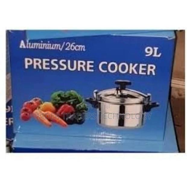 2 Handle Pressure Cooker 9 Litres Blue Carton