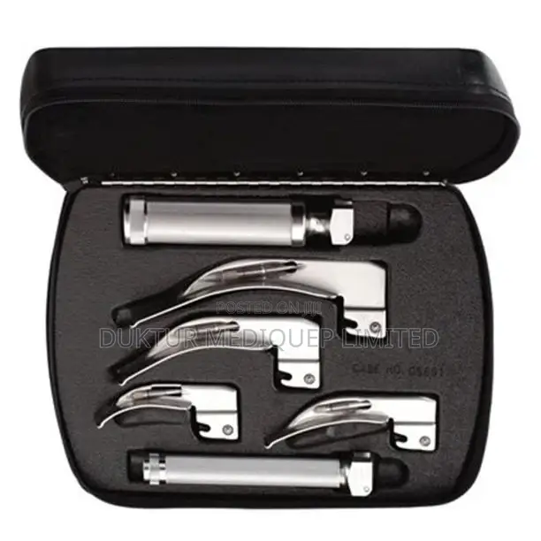 Standard (Lamp) Laryngoscope Set 4 Blades