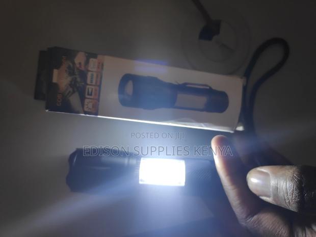 Zoom Torch Cob Light Flashlight Zoom Torch Rechargeable - thumbnail 7