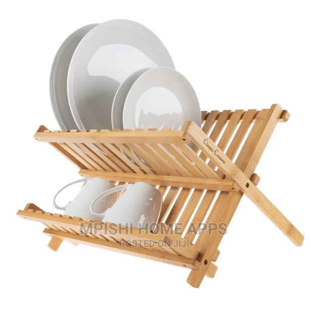 Foldable Bamboo Dish Rack - thumbnail 10